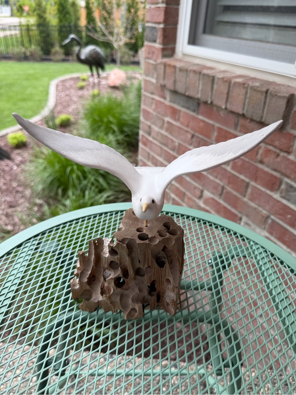 Vintage Delma Flying Seagull Sculpture Drift Wood